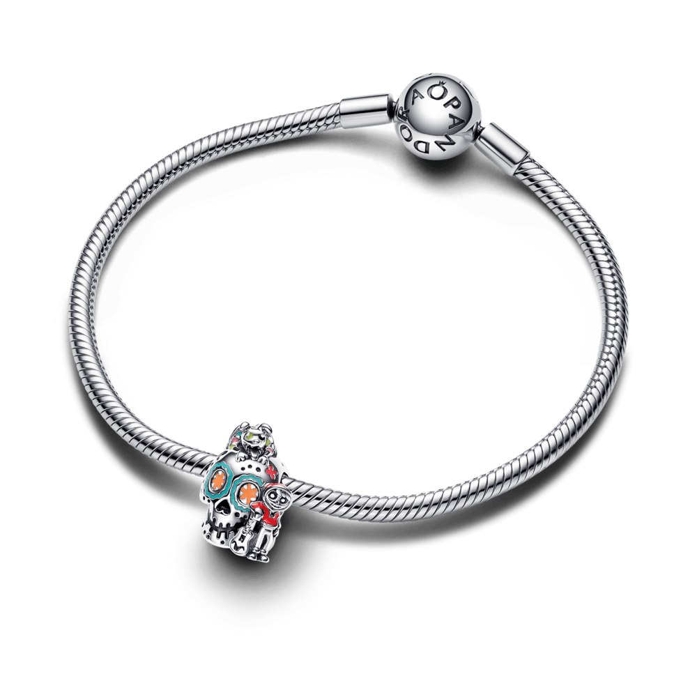 Charm Calavera de Miguel y Dante de Coco de Disney Pixar que Brilla en la Oscuridad
